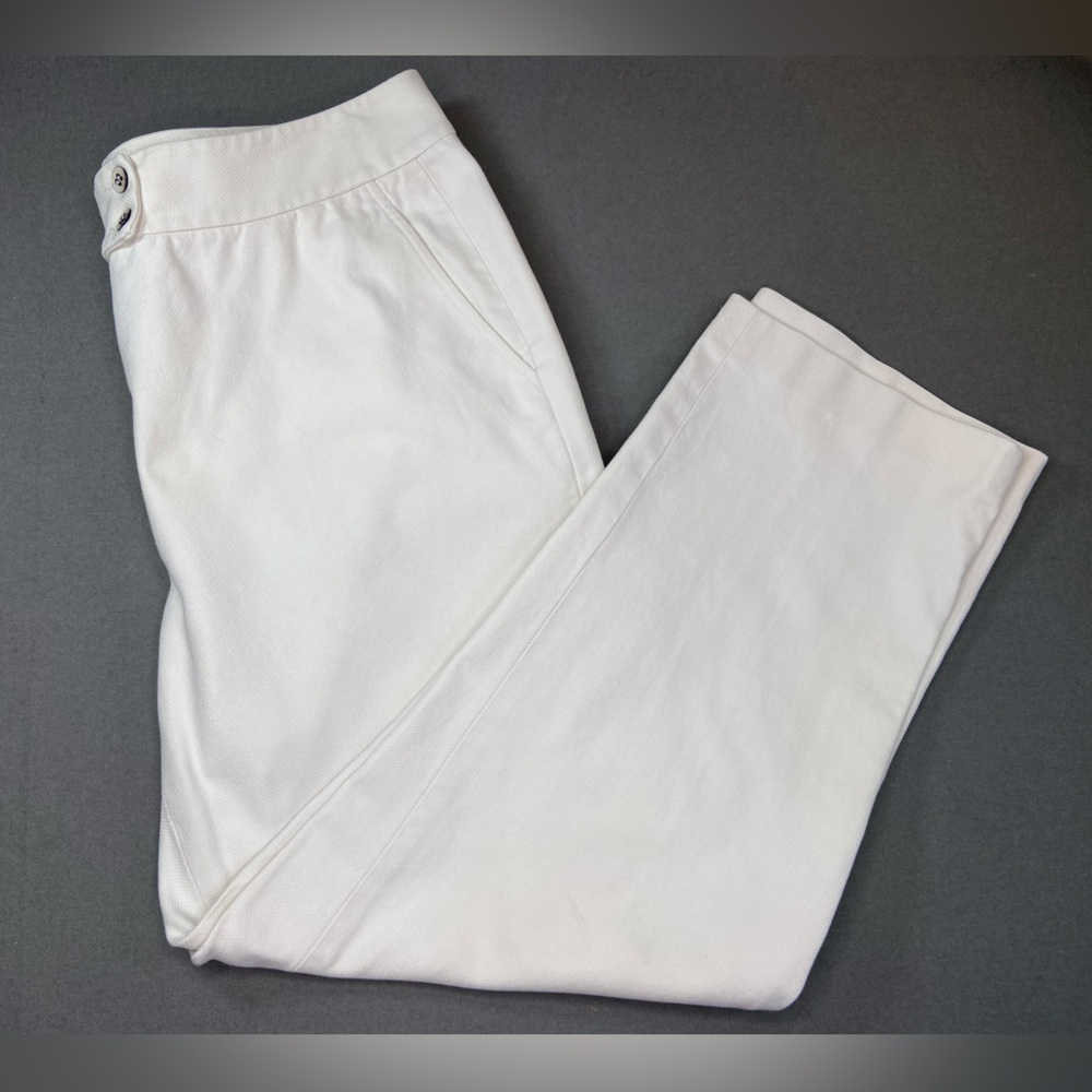 Anne Klein White Women's Pants Cotton Size 14W